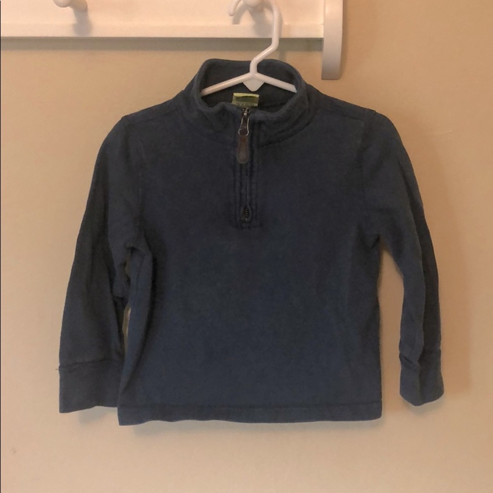 Navy blue crewcuts quarter zip sweater/sweatshirt